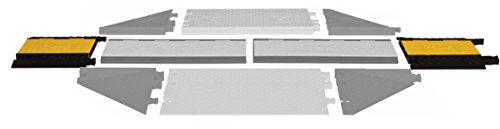 Protège-câble Yj5i-125-f-y/B anti-écrasement 5 canaux jaune noir