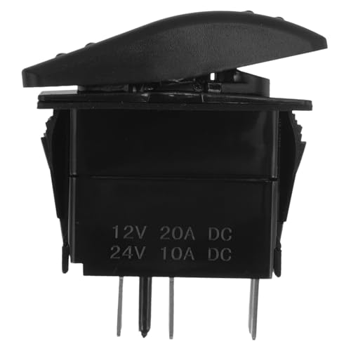 UTHCLO Interruptor Oscilante para Vehículos Control Luz de Rock Diseño Multifuncional Fácil Instalación para Coches y Barcos