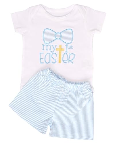 Image of Baby Boys Girls 2pc Outfit Set Short Sleeve Bodysuit with Shorts