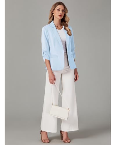 Image of LookbookStore 3 /4 Sleeve Blazers for Women Business Casual Fitted Jackets