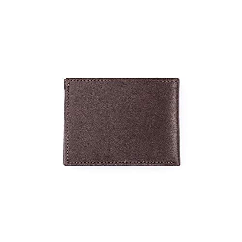 Carteira masculina de couro Tradd - Café