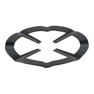 Synapsya Gaskochfeld Topfträger Stabil Schwarz