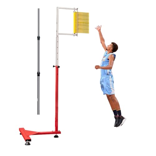 Aplsrhun 5.6-11.8 ft Jump Measurement Tester, Floor Standing Vertical Jump Height Exercise Device, Vertical Jump Measure Stick Pole Tool for Volleyball Slam Dunk Training Aid