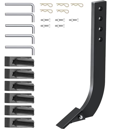 Vevor Asta Per Aratura Con Lama A Scatola 464 X 209 Mm Asta Per Raschietto Scarificatore 5 Pezzi Asta Per Ripper A 4 Fori Con Denti E Perni Conici Rim