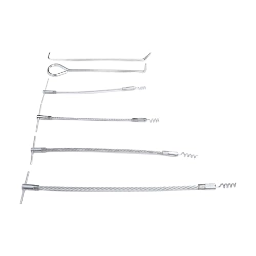 Decumeby Flexible Steel Packing Extractor Tool Set for Efficient Repairs in Various Industries Steel, 6 Accessories