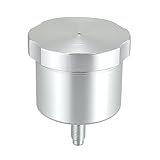 X AUTOHAUX Car Handbrake Oil Tank Universal Racing Hydraulic Drift Hand Brake Oil Tank for Fluid Reservoir E-Brake Racing Silver Tone