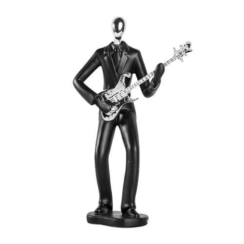 Figura decorativa músico estatua guitarra saxofón miniatura 1