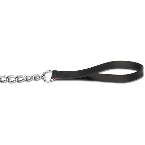 Ancol Heritage Leather Heavy Chain Lead 80cm Cover
