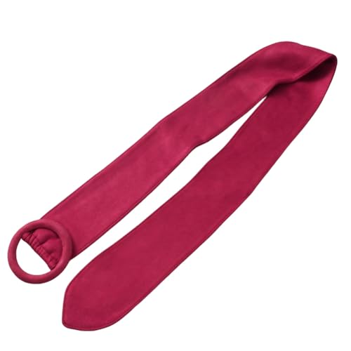 GORGECRAFT Red Women Waist Belt Velvet Adjustable Overcoat Jacket Sash Decorative Waistband Belts Replacements with Clasp Coat Belt Band Cinch Tie Corset Waistband for Windbreaker Women Accessories