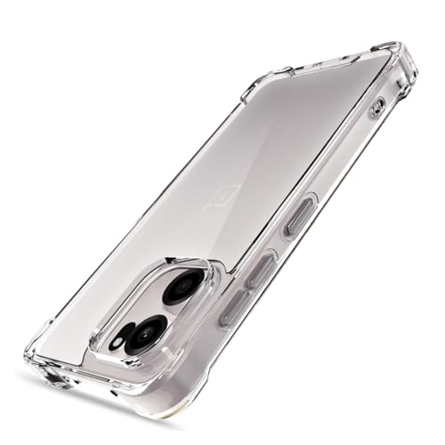 Image of Fashionury Clear Back Cover Case for OnePlus Nord 6 5G / CE 6 5G | Anti-Yellow Acrylic Hard Back + Soft TPU Bumper | Shockproof 360 Protection | Slim Transparent Bumper Case (Clear)