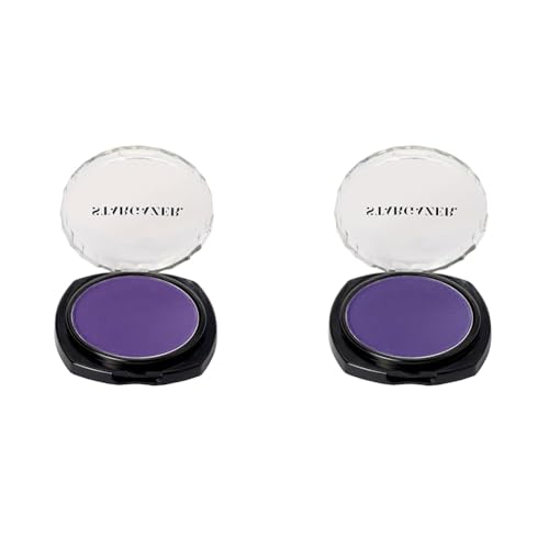 Flat Purple eye shadow. Maximum colour pressed powder eye shadow. (Pack of 2)