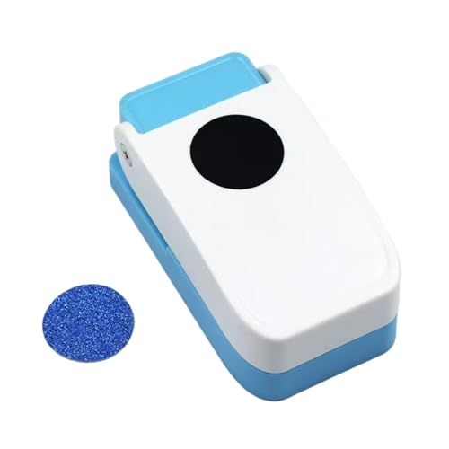 クラフトパンチ 四角 穴あけパンチ 分類ファイル DIY用 タブ作成 スクラップブック 手作りカード 紙工作に最適 安全設計 (円形)