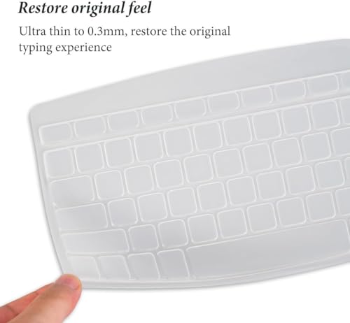 Image of iFyx Keyboard Cover Skin for Logitech MK850 MK875 & Logitech MK825 Wireless Keyboard Ultra Thin Protective Skin (Transparent)