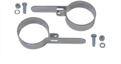 V-Twin Manufacturing Chrome Muffler Hanger Clamps 31-2107