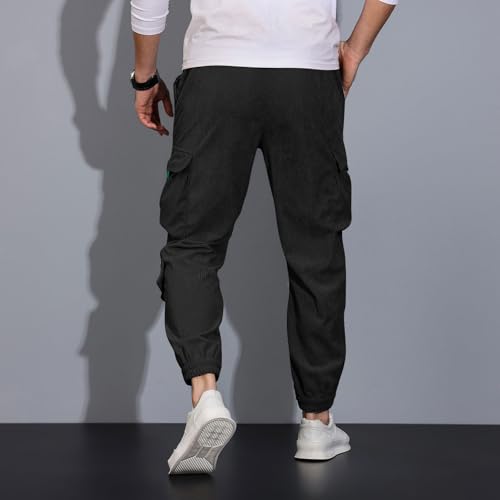 WENKOMG1 Mens Pants, Casual Drawstring Workout Lounge Joggers Sweat Pants with Pockets, S-2XL2