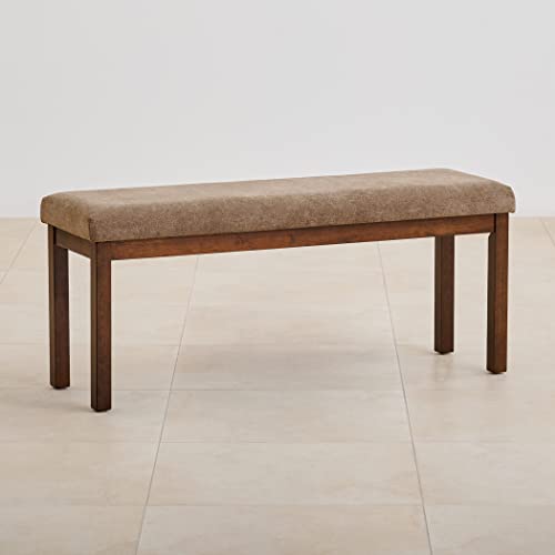 Home Centre Hercules Fabric Dining Bench - Brown