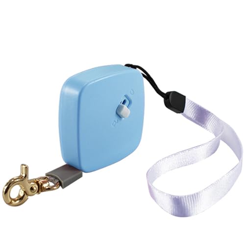 Extensión de plomo para perros, correa portátil de perros retráctil, correa de mascota retráctil automática de 2m/6.5 pies con correa para muñeca para mascotas pequeñas y medianas que no pesan más