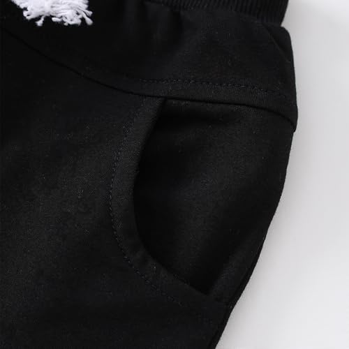Yvowming Baby and Toddler Boys Cotton Jogger Sweatpants Pants Pull on Cotton Pants with Pockets Multipacks Long Pants4