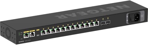 Image of NETGEAR AV Line M4250-12M2XF 14 Port Switch MSM4214X-100NAS | L3 Managed | 12x1G /2.5G and 2x10G SFP+ | Rack-Mountable | Cloud Care's 3 Year Warranty SupportPlus Included