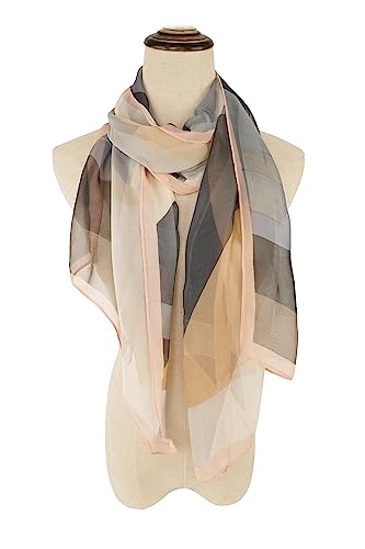 YOUR SMILE Ladies/Women's Lightweight Floral Print/Solid Color mixture Shawl Scarf For Spring Summer season (201)2
