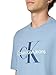 Calvin Klein Men's Monogram Logo Crewneck T-Shirt Faded Denim