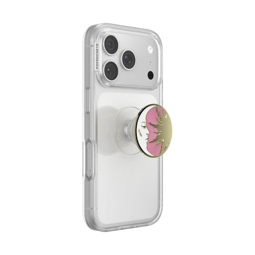 Image of PopSockets PopTop, Adhesive Phone Grip with Swappable Top, Enamel - Lunar Dreams Pink