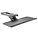 Price comparison product image Allcam KBTUD02 Ergonomic Underdesk Keyboard Tray Shelf w/Wrist Rest, Swivel, Tilt & Height Adjustable
