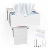 2 EN 1 - Tiroir spacieux, compatible avec la plupart des formats de lingettes humides, ou idéal pour ranger vos affaires discrètement. Étagère supérieure pour téléphone, bougies parfumées, plante et décorations.