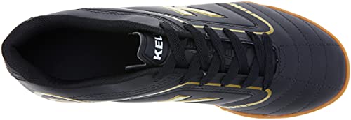 Kelme KEF4112005161 Chuteira Futebol Salão Sprint 1.0 FS para Homem, Preto/Dourado, 41