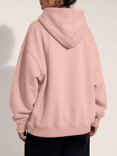 Image of Trendy Queen Women Oversized Hoodies Fall Outfits | Gentle Skin Feel, Aesthetic Drop Shoulder, Large Kangaroo Pocket, Seamless Daily Outfit Match