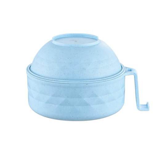 Microwave Ramen Bowl,Microwave Ramen Cooker with Lid,Plastic Mixing Salad Pasta...