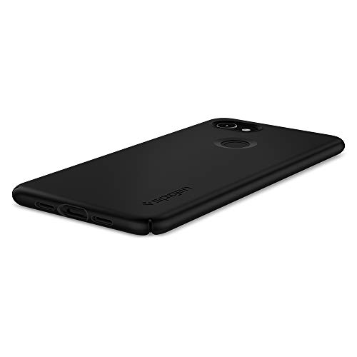 Image of Spigen Thin Fit Back Cover Case Compatible with Google Pixel 3a (Poly Carbonate | Black)