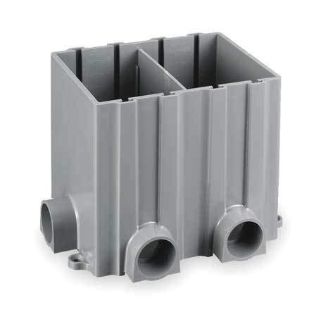 Floor Box,PVC,Rectangular,2-Gang - HUBBELL WIRING DEVICE-KELLEMS PFBRG2