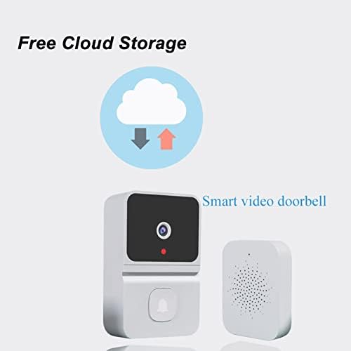 T3 Wireless Video Doorbell Camera, Battery Video Doorbell Kit, HD 2 Way Voice Intercom Night Vision Wide Angle Smart Door Bell Camera for Tuya App AI Detection 2 Way Audio