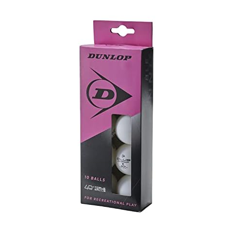 Dunlop 10 White Table Tennis Balls for Beginners Cover