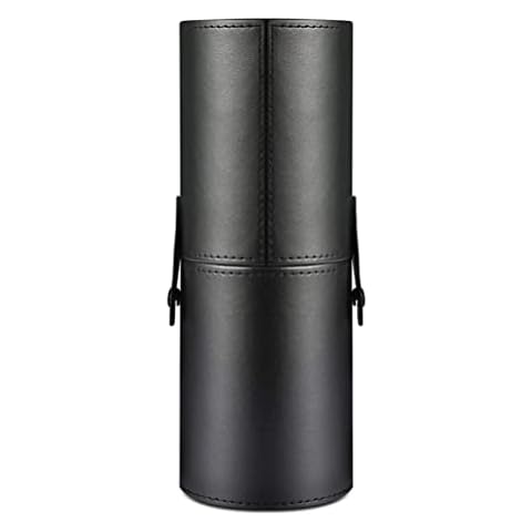 VASANA Black PU Leather Makeup Brush Holder Cover