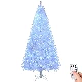 Outvita 8FT Prelit White Artificial Christmas Tree with 500 Cool White Lights, Remove...