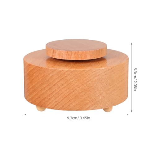 Soporte artesanal de madera giratorio para proyectos creativos en casa 3