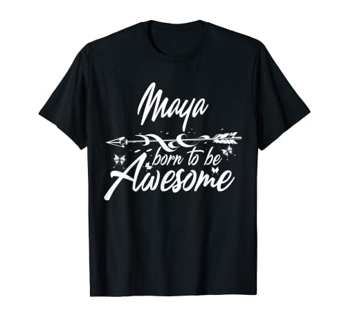 MAYA Regalo Nombre Divertido Personalizado Mujer Broma Idea Camiseta
