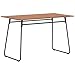 Tidyard Tavolo da Pranzo Rettangolare Compensato Solido Marrone e Acciaio,Tavolo da Cucina Rettangolare,Tavolo Sala da Pranzo Rettangolare,Tavolo Rettangolare120x60x73 cm
