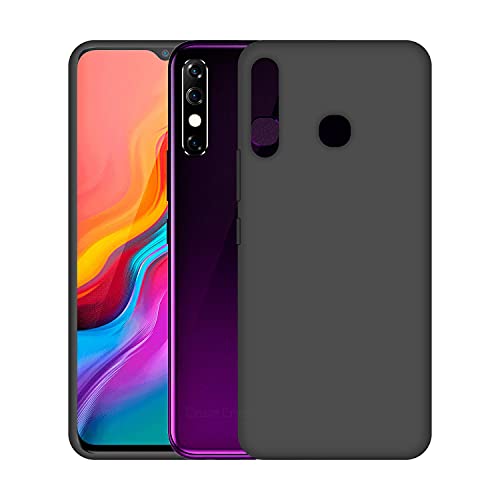 Image of Case Creation Luxurious OG Series for Infinix Hot 8 Case Cover,Anti-Dirty Slim Case Frosted Matte Cute Candy TPU Raised Bezel (Splash of Color) Back Cover for Infinix Hot 8 -Black
