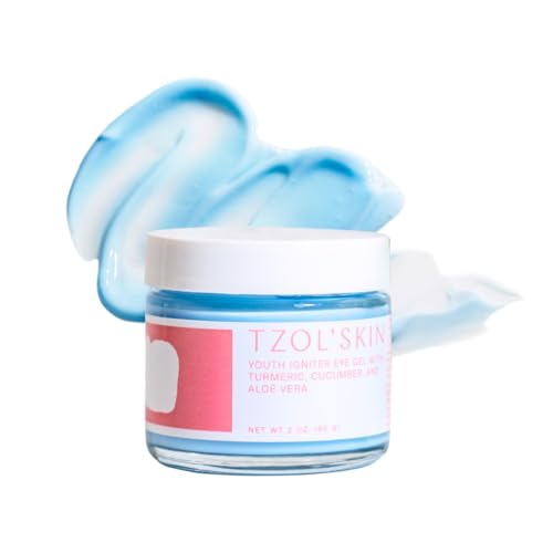 TZOL’SKIN - Youth Igniter Eye Gel - For Tired Eyes - Reduces Look of Puffiness, Fatigue & Dark Circles - Hydrating & Smoothing - Caffeinated - No Paraben, Silicones & Sulfates - Vegan - Cruelty Free