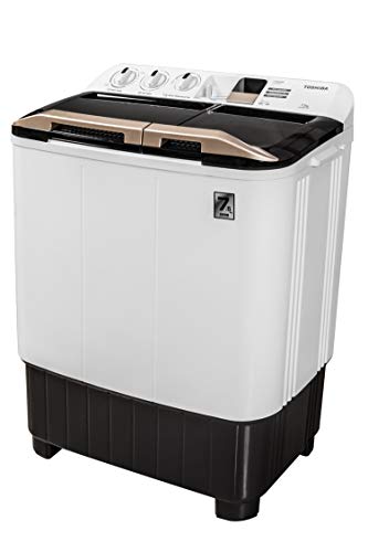 Image of TOSHIBA 12.5 kg Semi -Automatic Top loading washing machine (VH-J135W-IND WHITE)