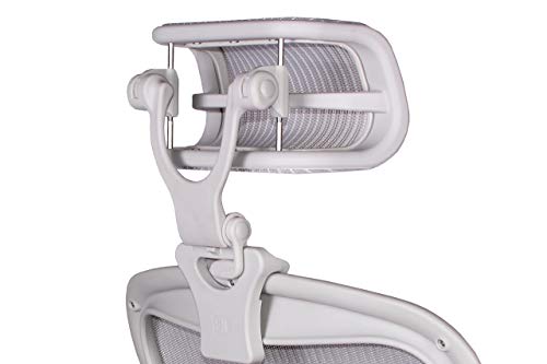 The Original Headrest for The Herman Miller Aeron Chair by Engineered Now (H4 for Remastered, Mineral)