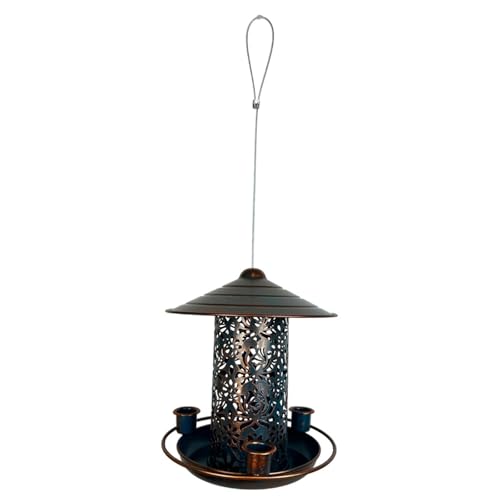 大容量バードフィーダーウォーターカップ屋外吊り食品用トレイフィーダーガーデンフードキャッチャー用バードウォッチ