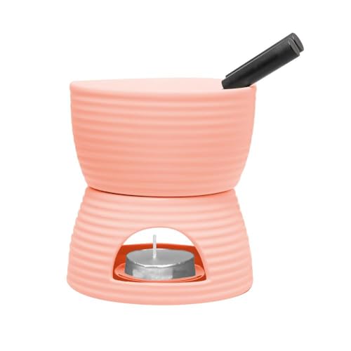 WOLFF - Aparelho de Fondue 6 Peças para Duas Pessoas Lines Rosa