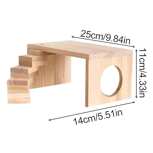 Hamster Plattformen | Holzspielzeug Für Hamster,Beschäftigungs-Spielzeug für Zwergmeerschweinchen, Chinchillas & Mäuse zur Aktivitätsförderung