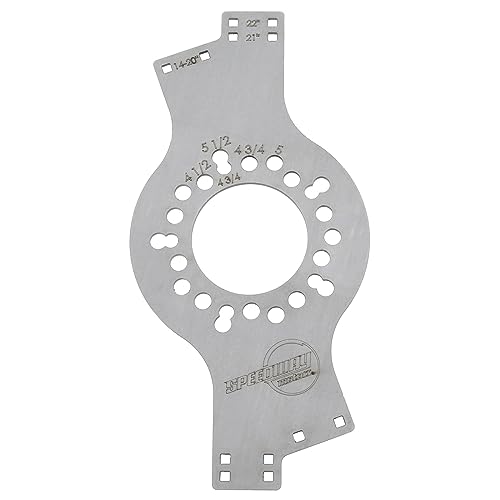 WheelWise™ Wheel Fitment Simulator Tire/Rim Fit Size Measuring Mockup Tool, Supports 14 to 22 Inch Diameters and 7 to 17 Inch Widths, 5-Lug Bolt Pattern - Thumbnail 6