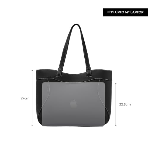 Image of Miraggio Samantha 14 Inch Laptop Tote Bag | Office Tote Bag For Women | Big Totes For Work & Travel With Functional Pockets
