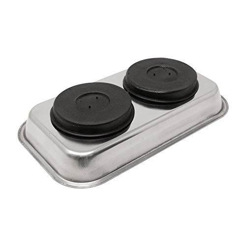 Bandeja magnética con base engomada antiarañazos para pernos y tuercas 2